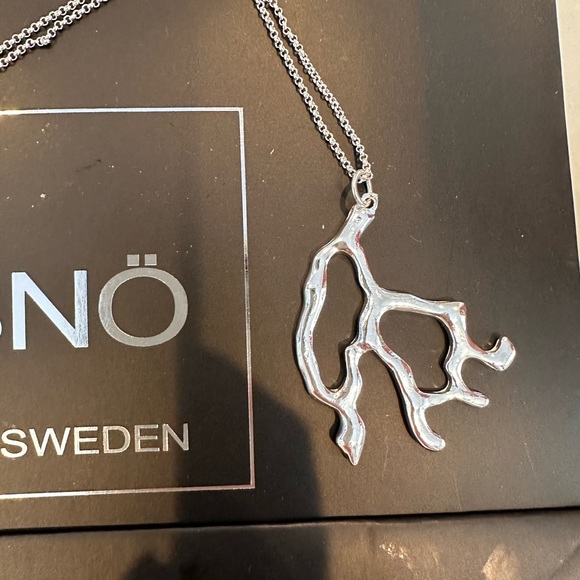 Sno of Sweden nwt roots necklaces silver as seen on people magazine - Picture 6 of 6